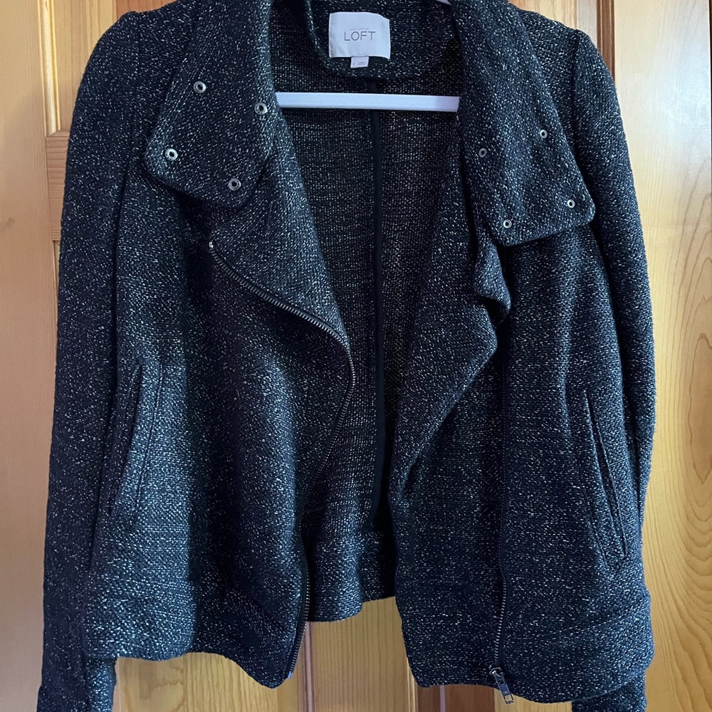 LOFT Women's Textured Black Blazer